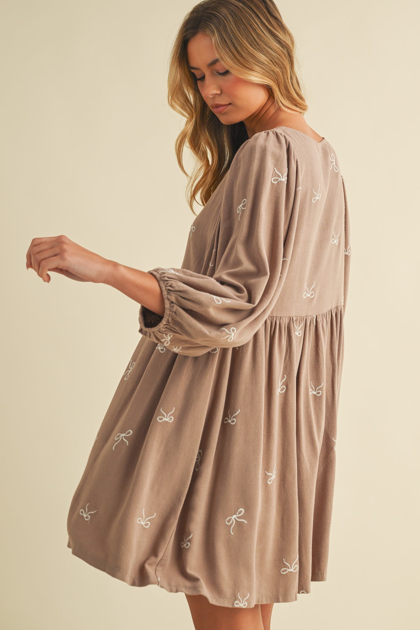 Sunday Morning Mini Dress - Mocha