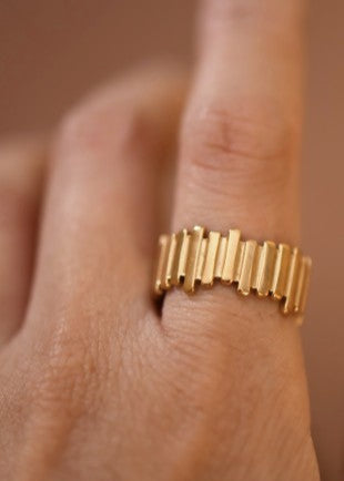 Bonnie 18K Gold Plated Adjustable Ring