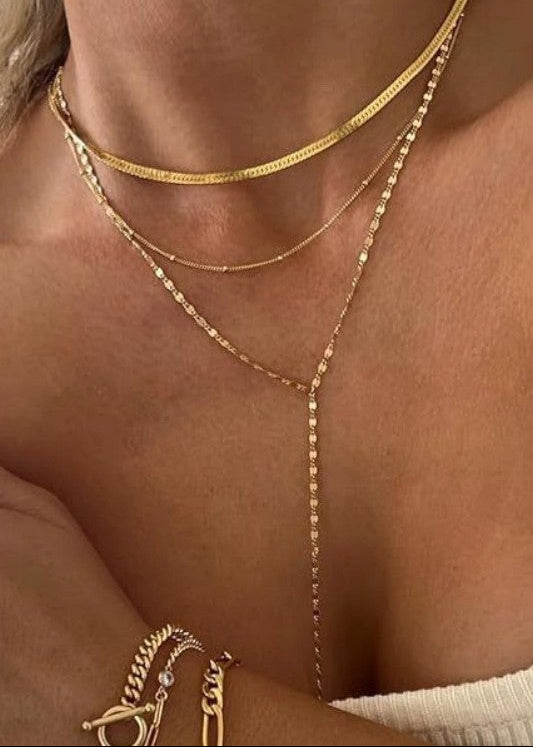 Layered Lariat Necklace
