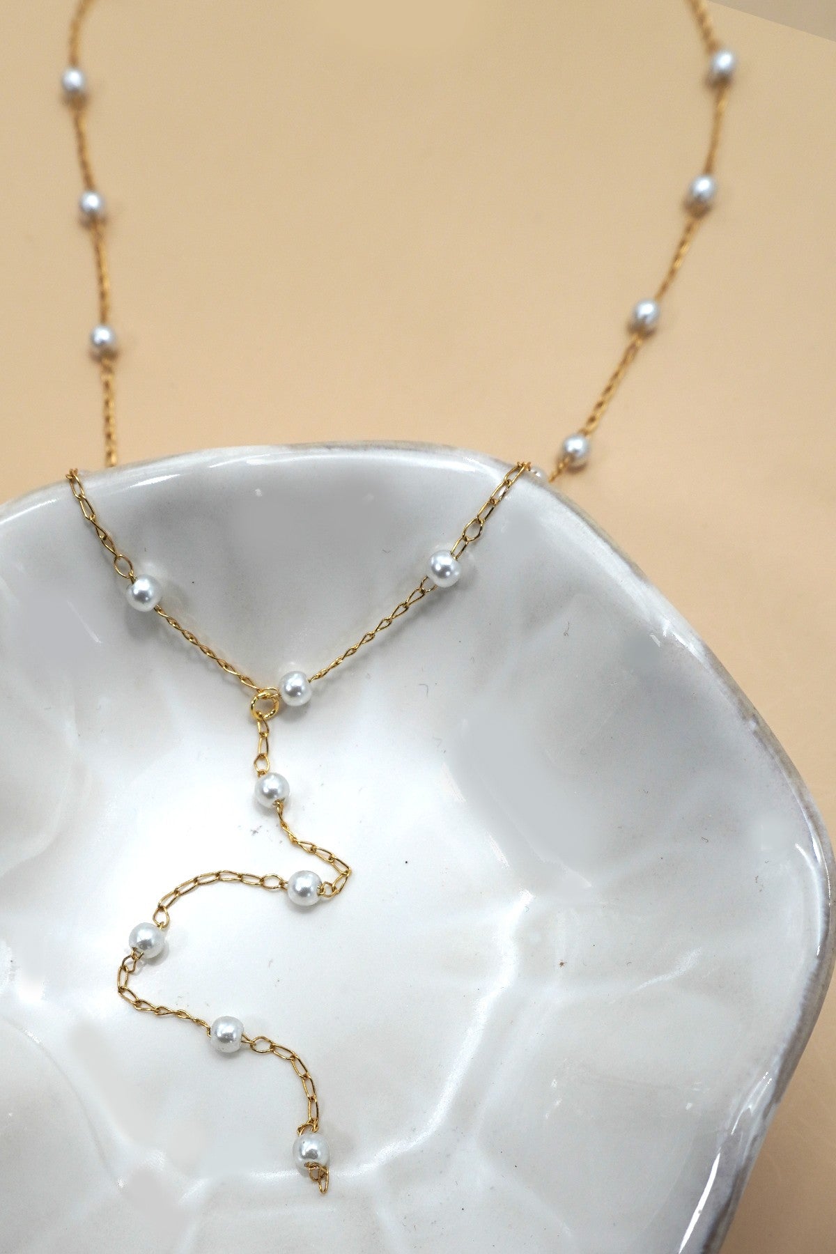 Pearl Lariat Necklace