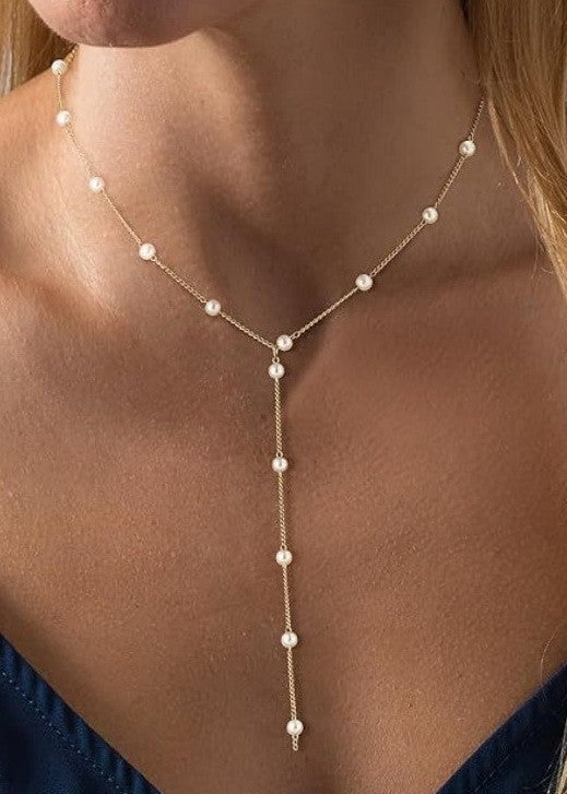 Pearl Lariat Necklace