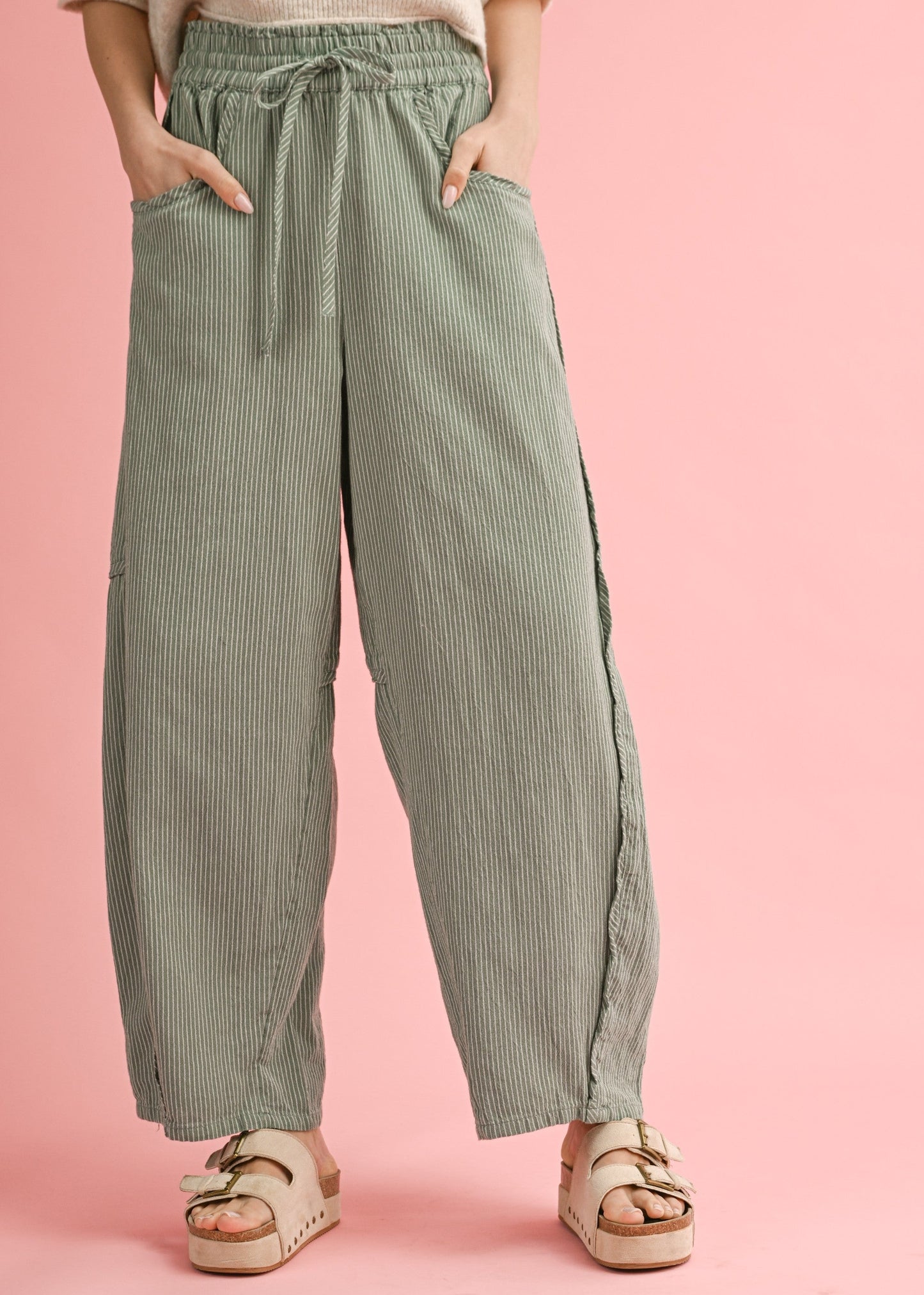 Mélange Texture Serene Pants