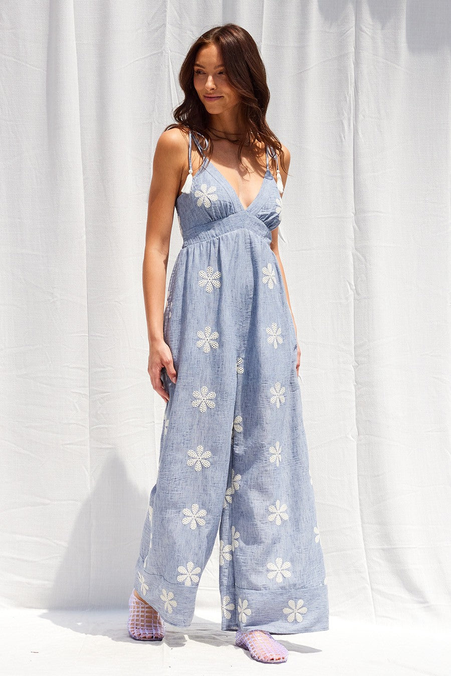 Jessi Floral Embroidered Jumpsuit