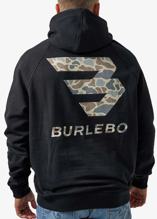 Fleece Hoodie - Flying B Logo - Black