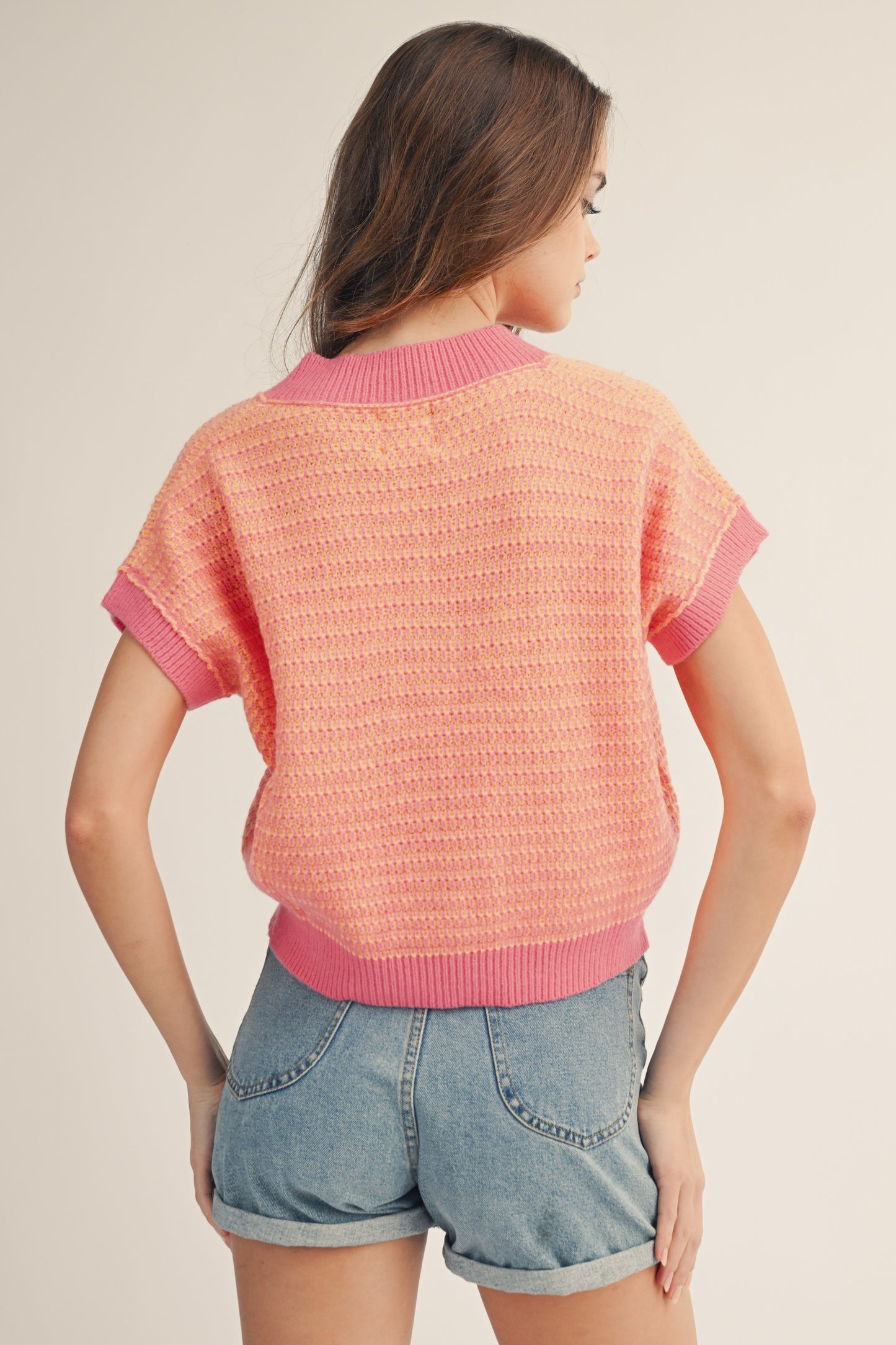 Pink Poppy Sweater Vest