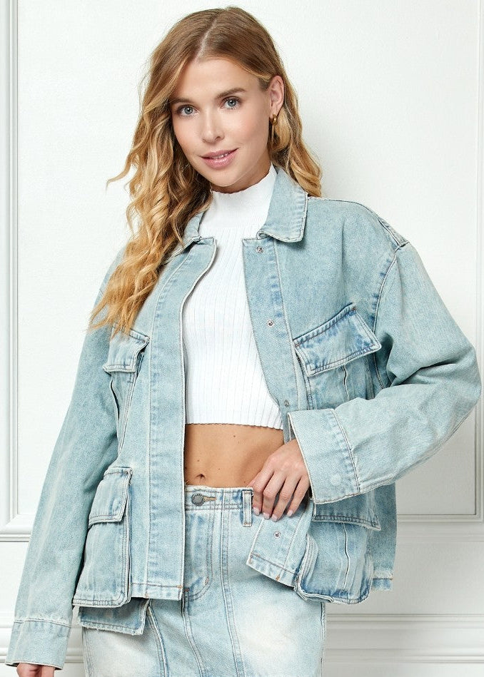 Putnam Denim Cargo Jacket