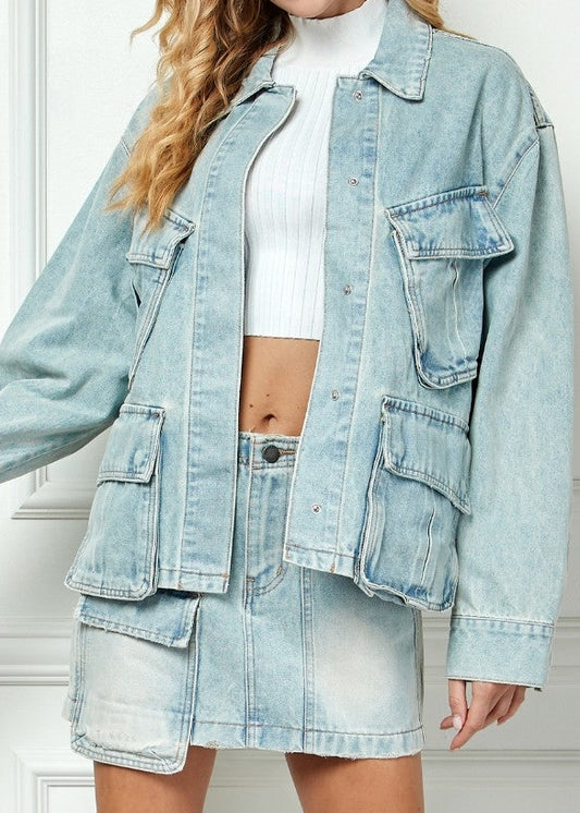 Putnam Denim Cargo Jacket