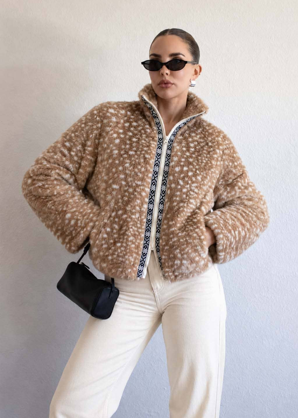 Fawn Faux Fur Jacket