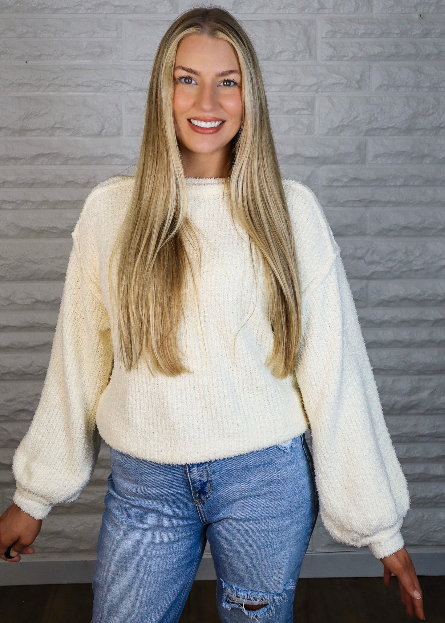 Cozy Situation Cream Sweater