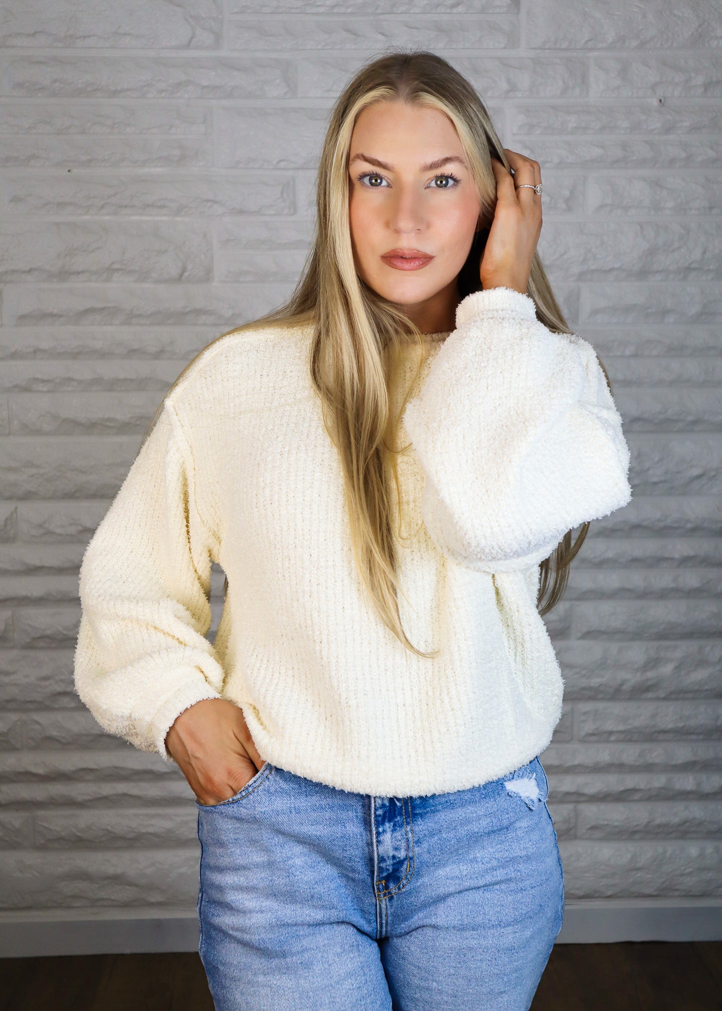 Cozy Situation Cream Sweater