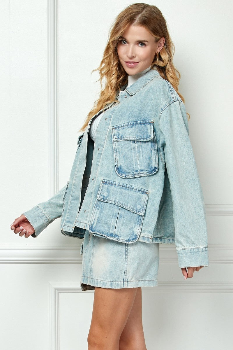 Putnam Denim Cargo Jacket