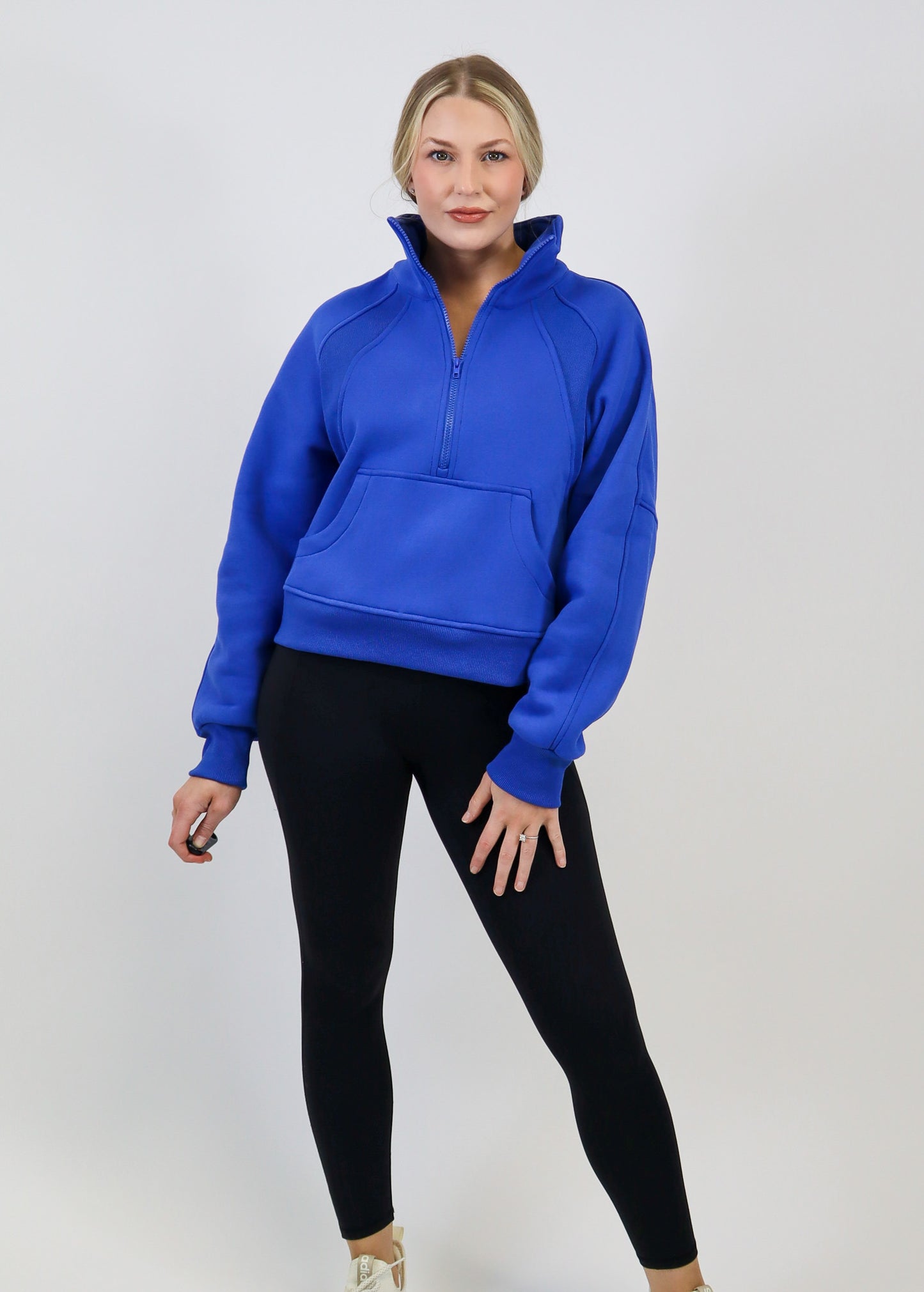 Desi Half Zip Pullover Cobalt