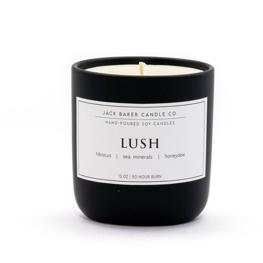 Black Label Collection - Lush 12 oz Jar Candle: Lush
