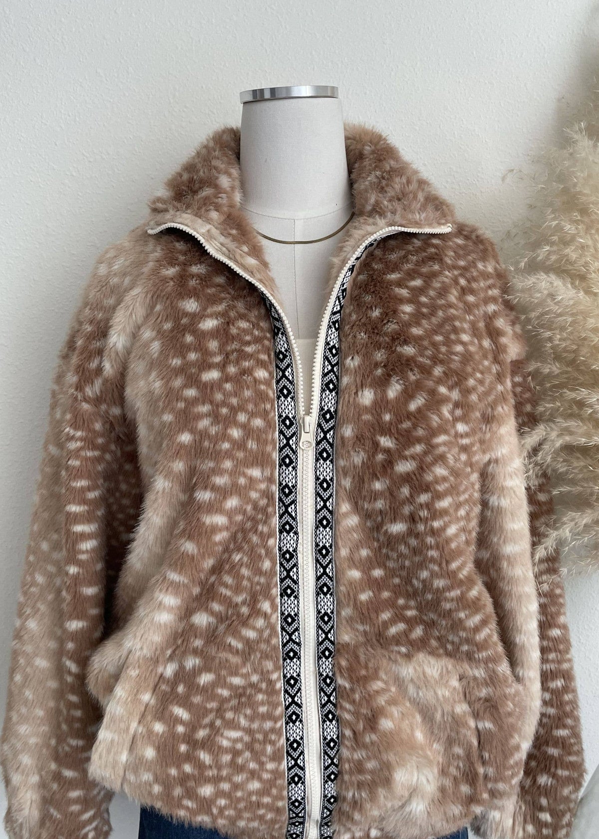 Fawn Faux Fur Jacket