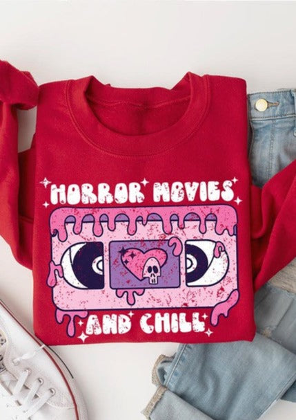 Horror Movies And Chill Sweat Shirt