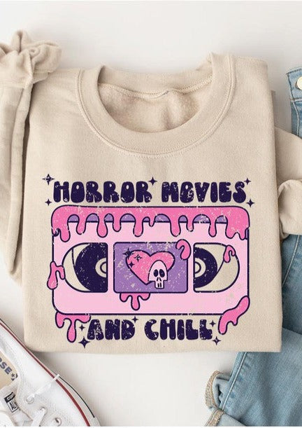 Horror Movies And Chill Sweat Shirt