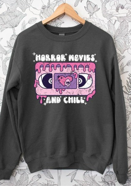 Horror Movies And Chill Sweat Shirt