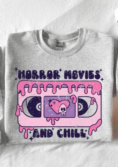 Horror Movies And Chill Sweat Shirt