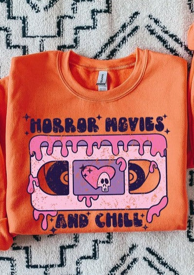 Horror Movies And Chill Sweat Shirt