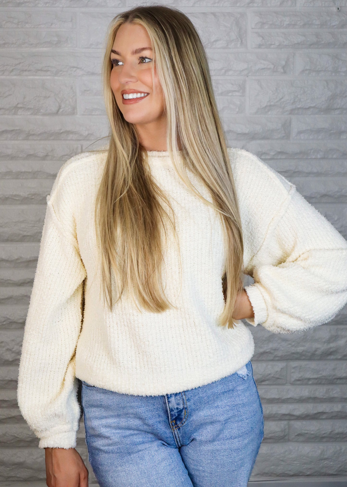 Cozy Situation Cream Sweater