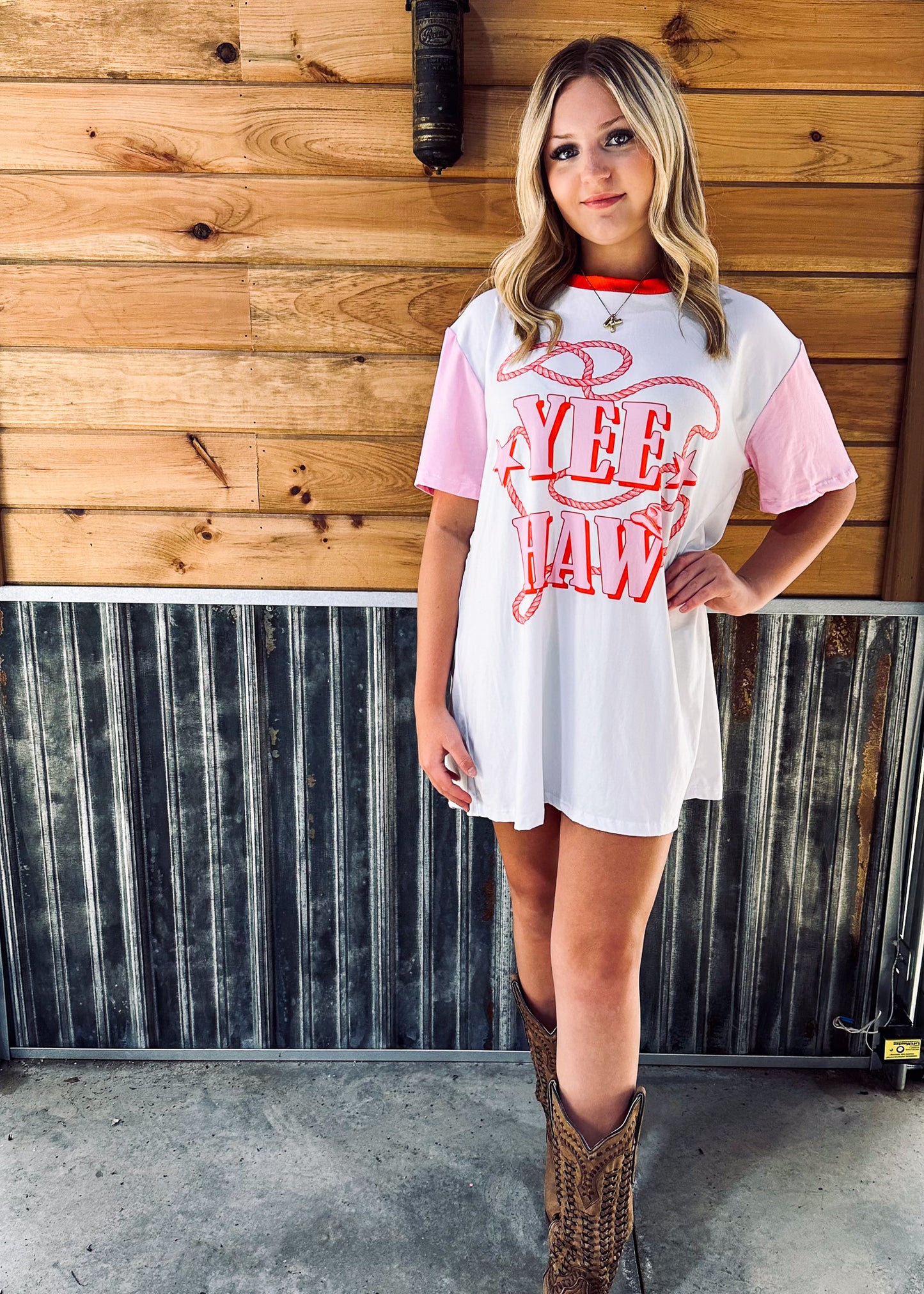 Yee Haw T-Shirt Dress