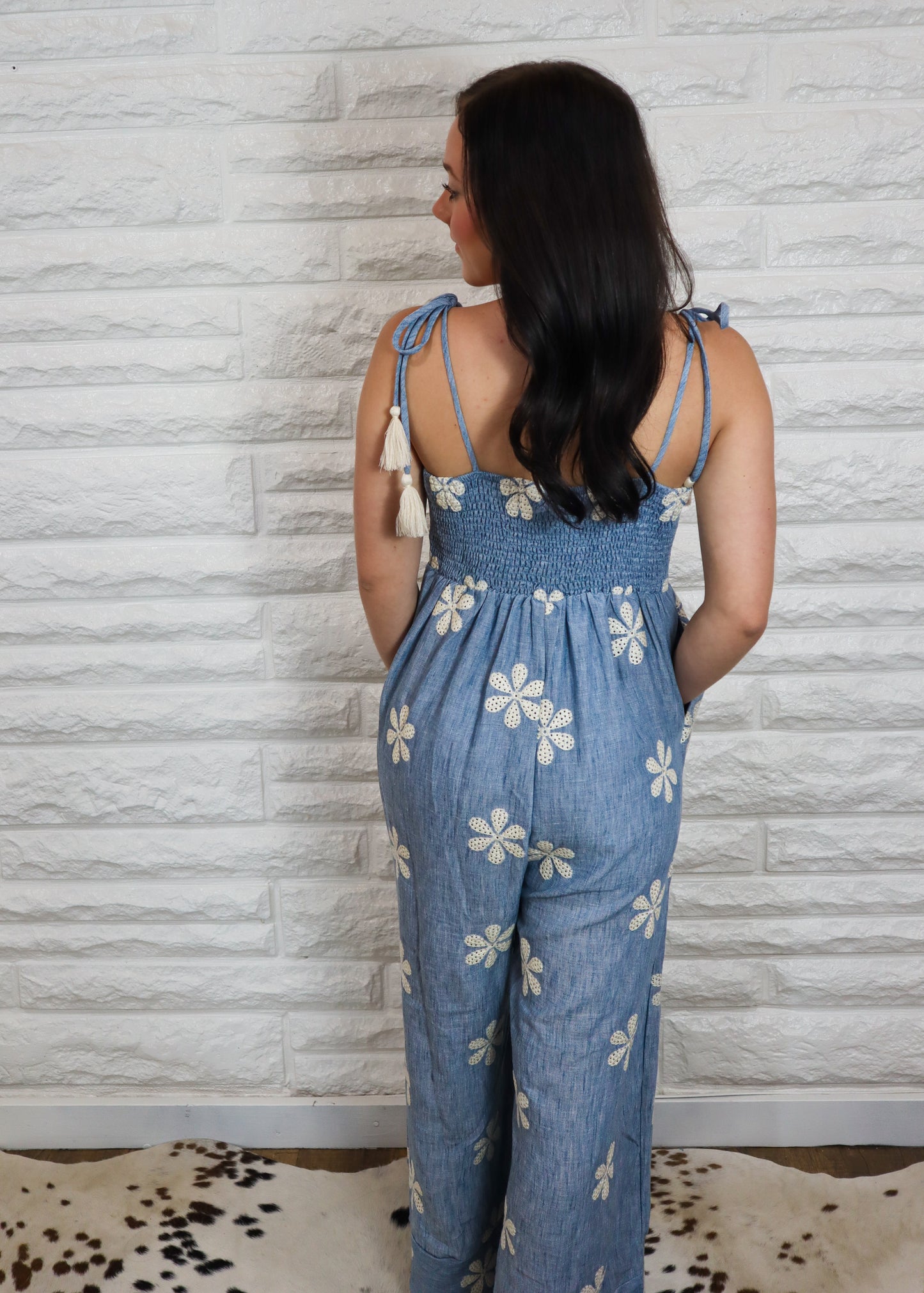 Jessi Floral Embroidered Jumpsuit
