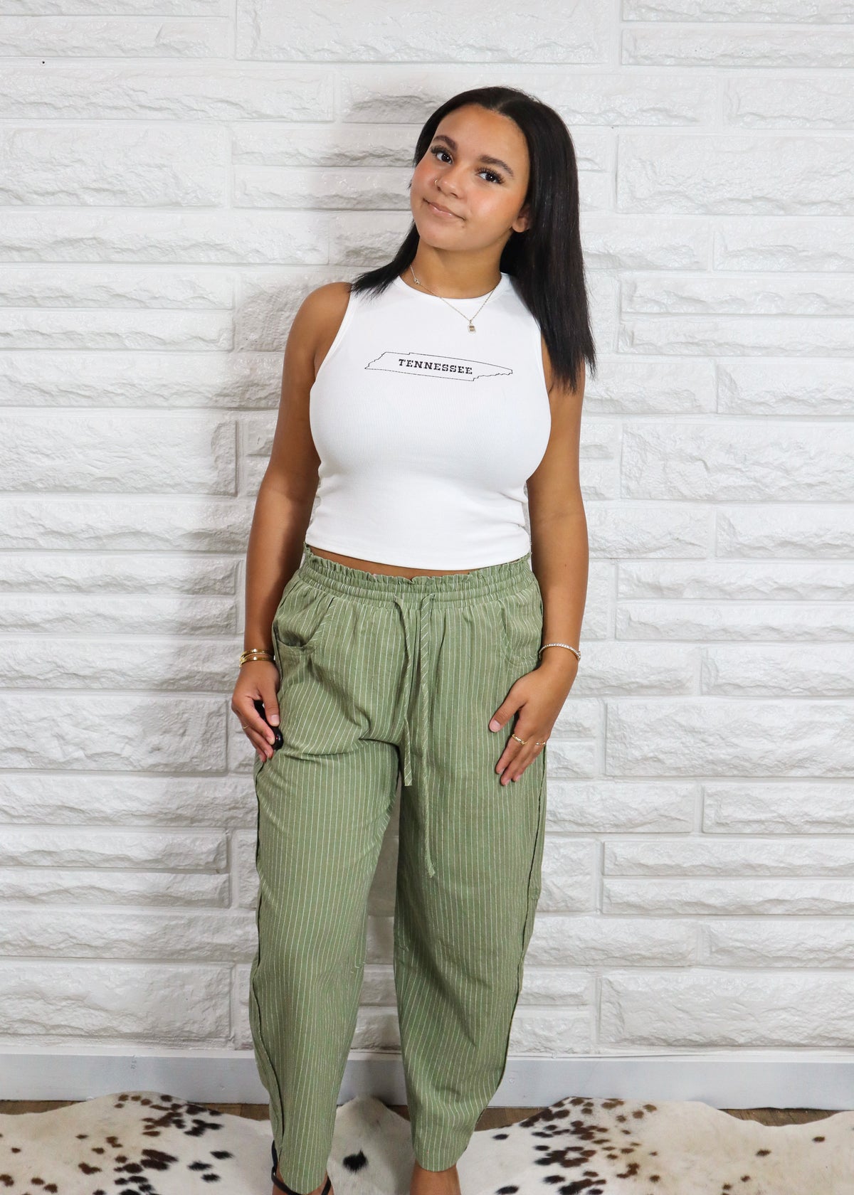 Mélange Texture Serene Pants