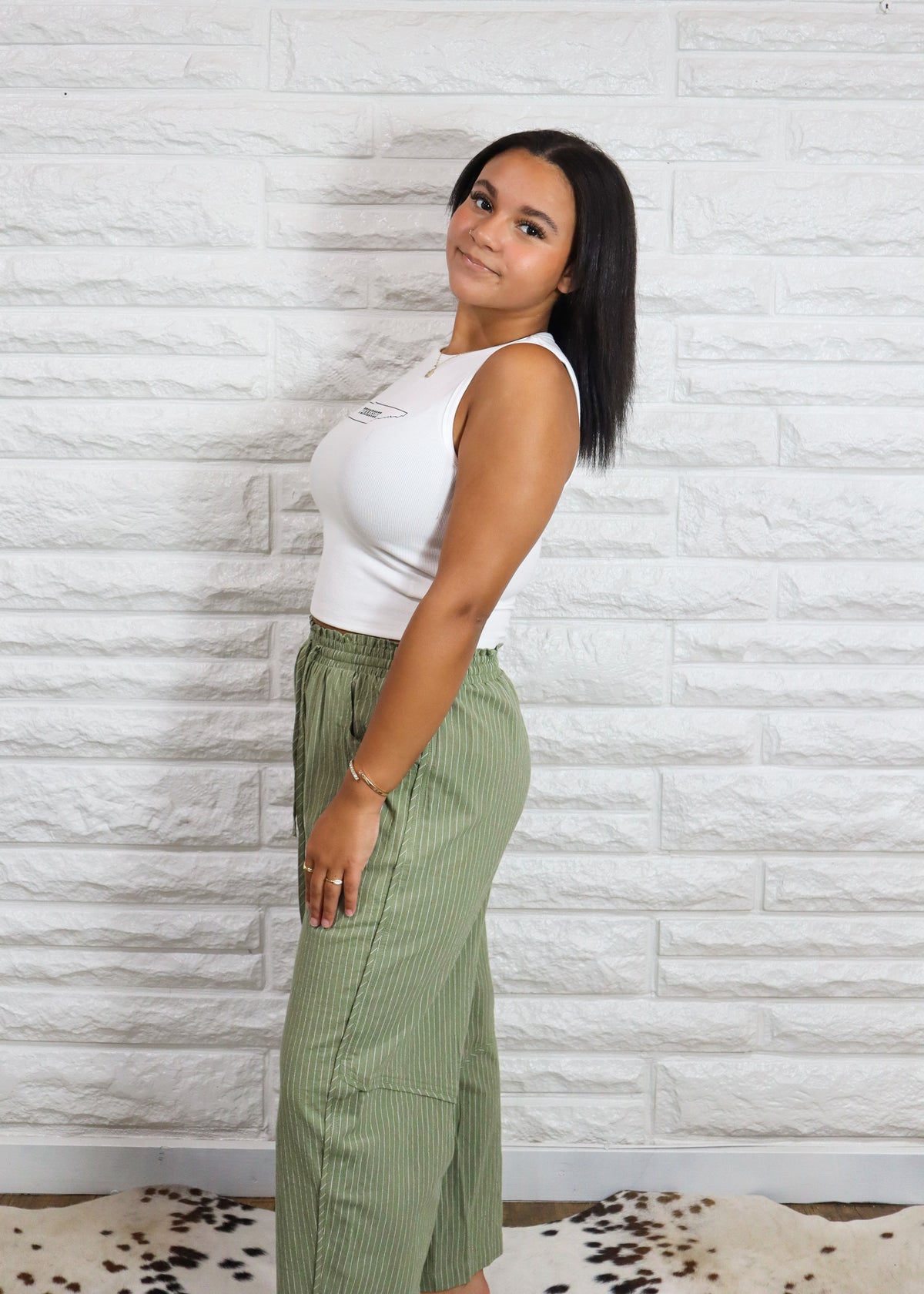 Mélange Texture Serene Pants