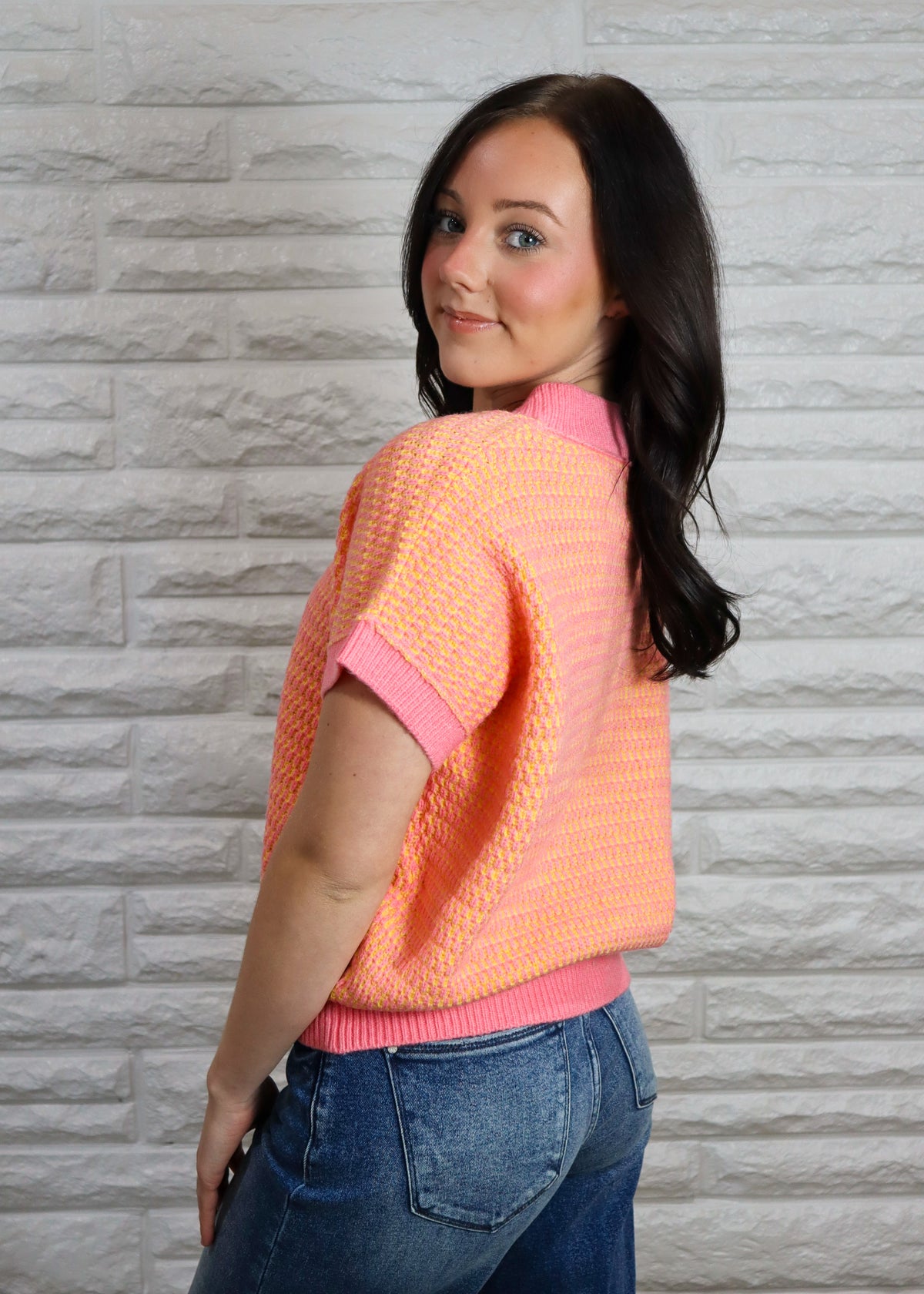 Pink Poppy Sweater Vest
