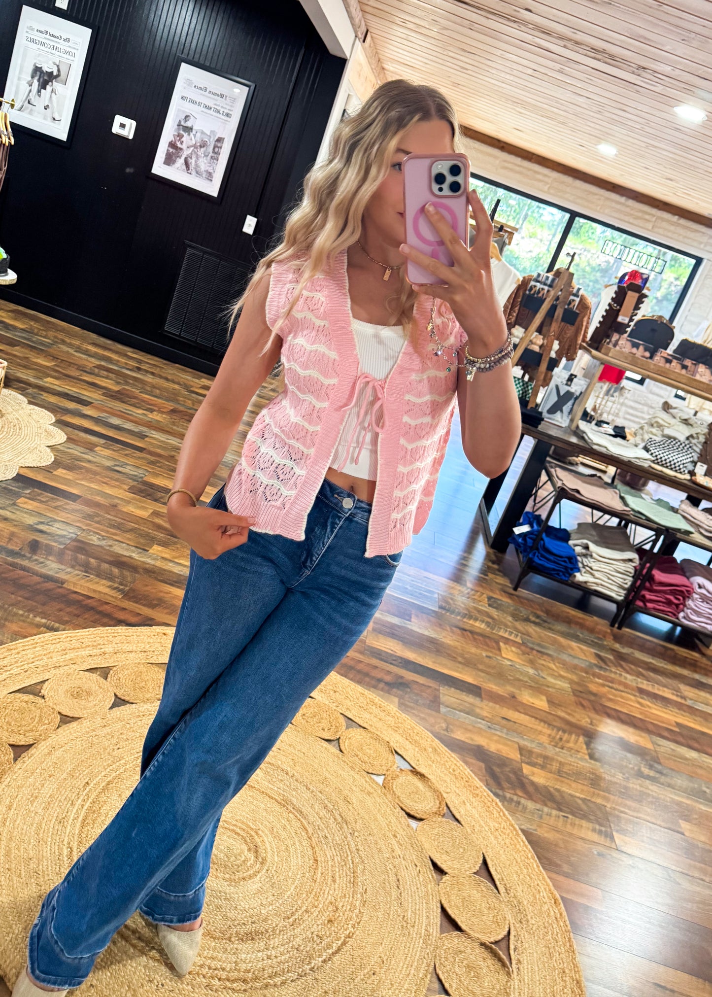 Phoebe Front Tie Vest