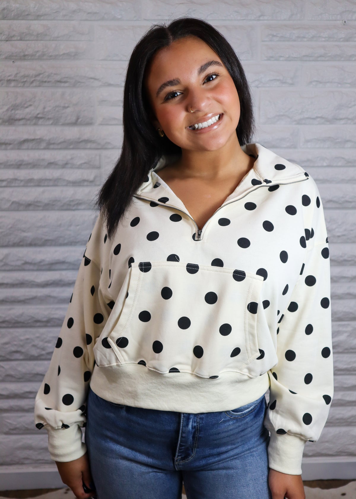 Riviera Dot Pullover