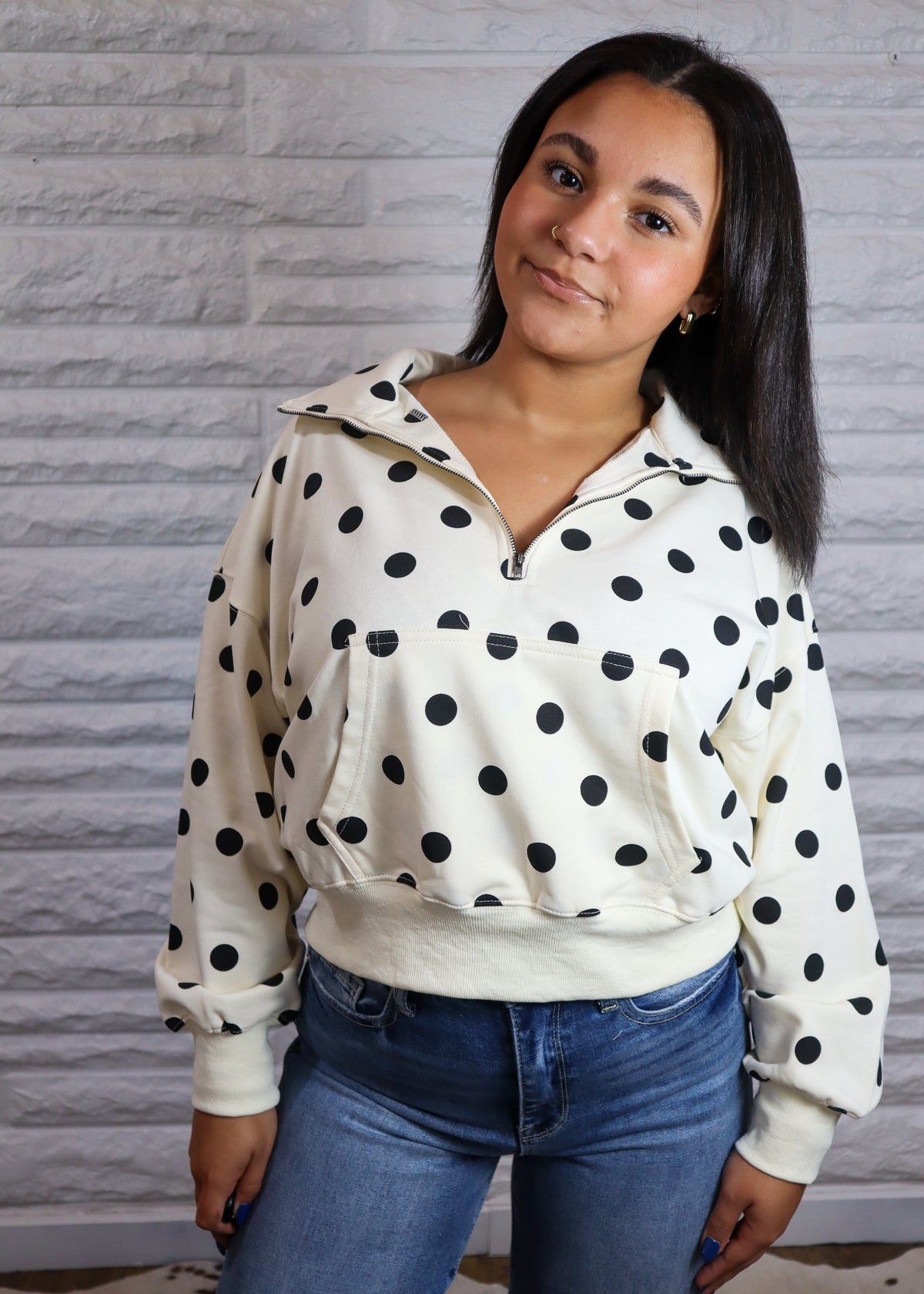 Riviera Dot Pullover