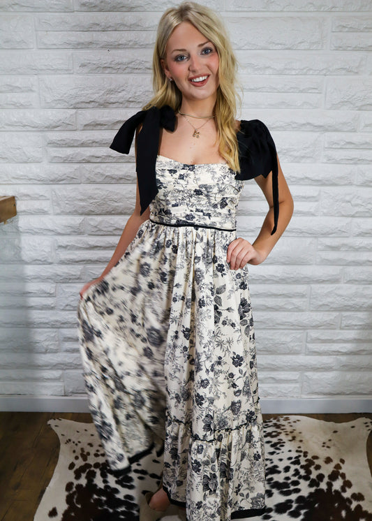 Lorelai Vintage Floral Maxi Dress