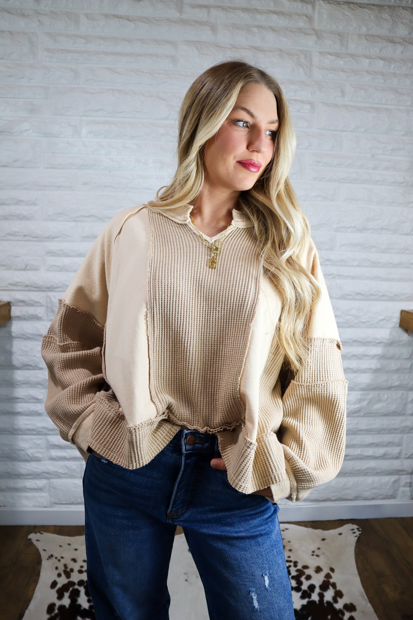 Savena Notch Neck Top