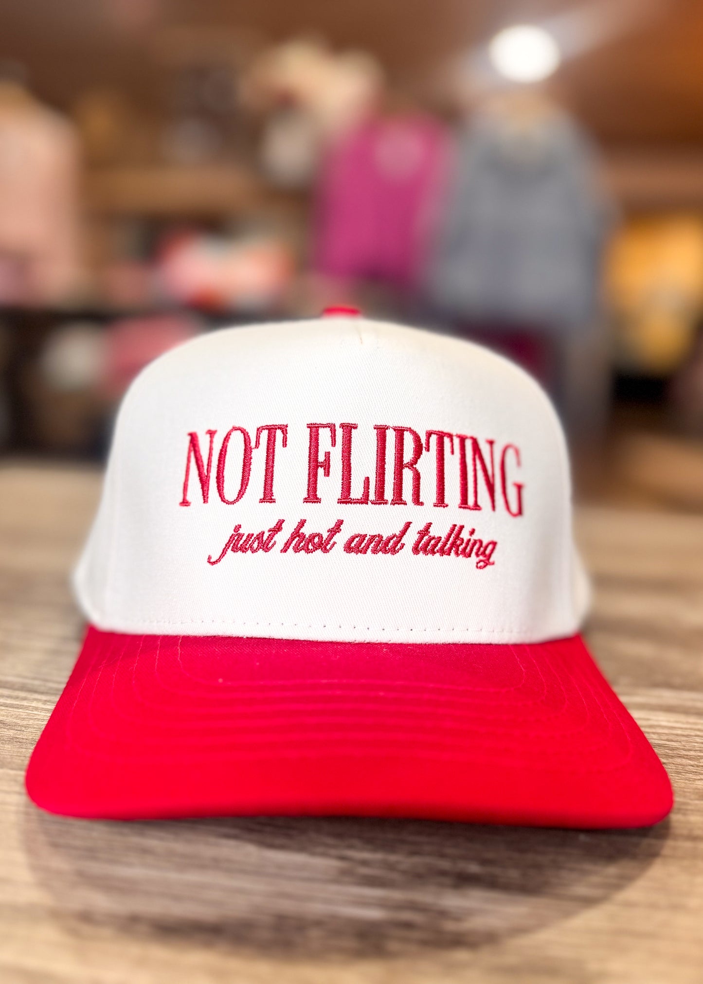 Not Flirting - Just Hot and Talking Hat