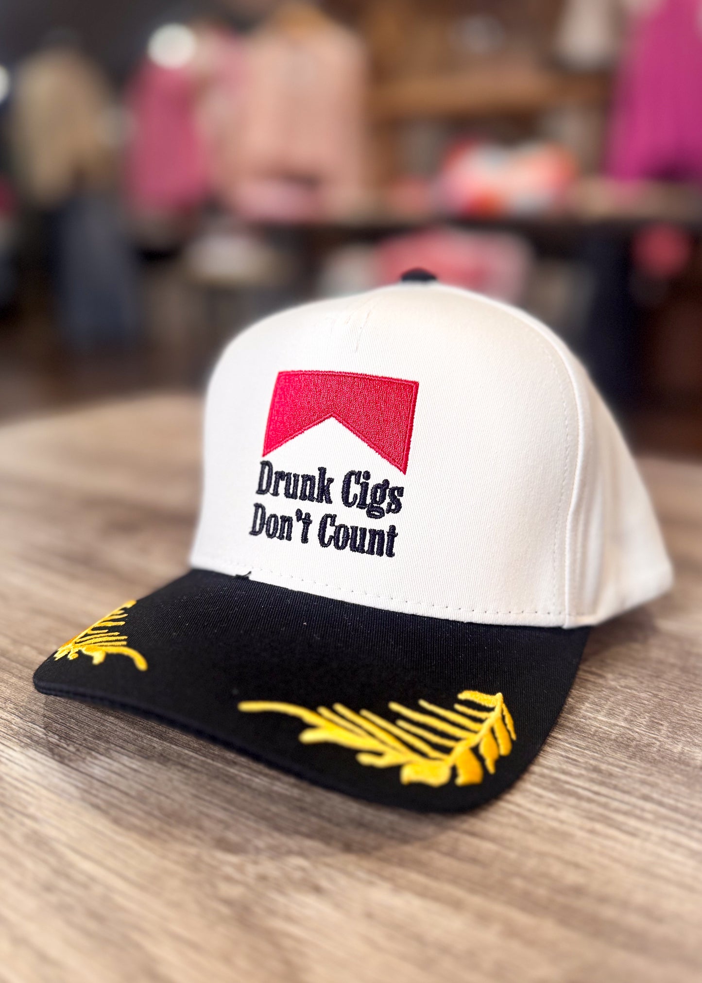 Drunk Cigs Don't Count Trucker Hat