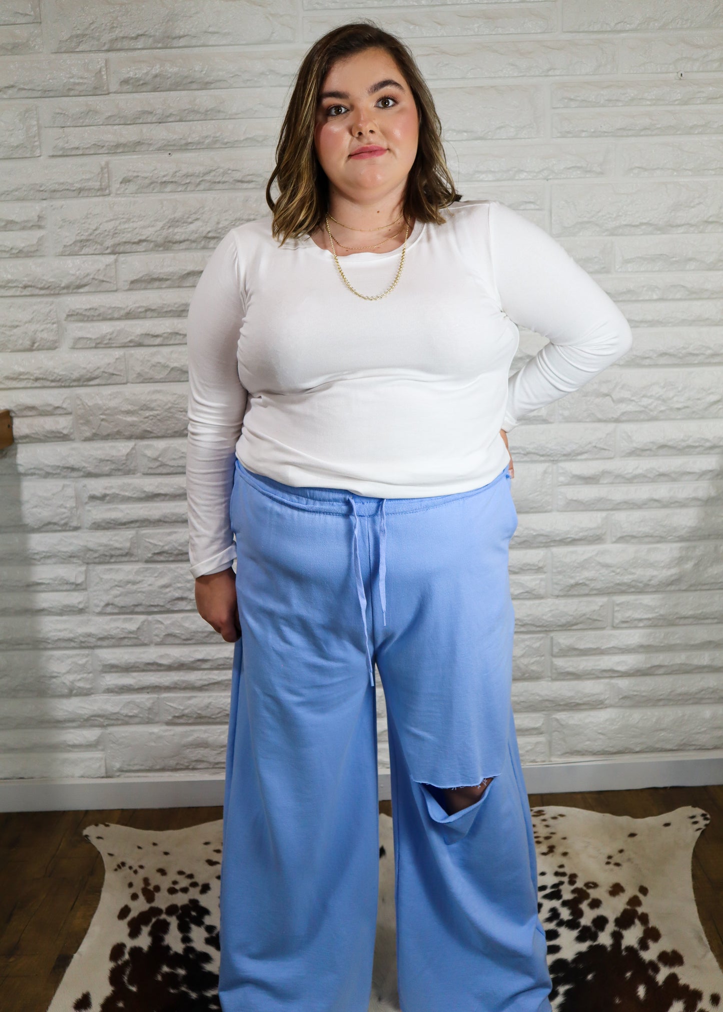 Kerrigan French Terry Lounge Pants - Blue