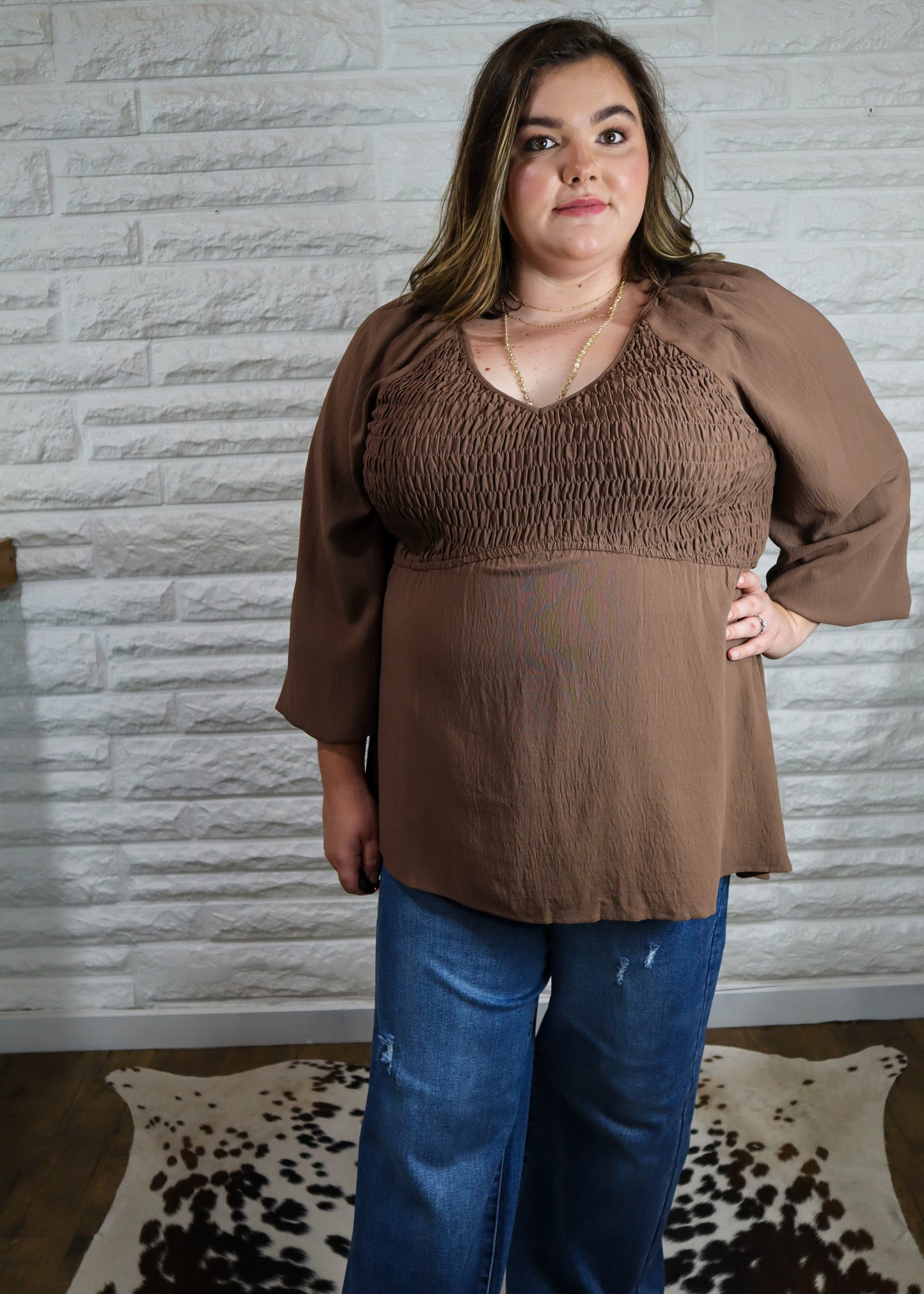 Amuse Me Smocked Top