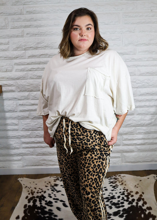 Ari Leopard Joggers