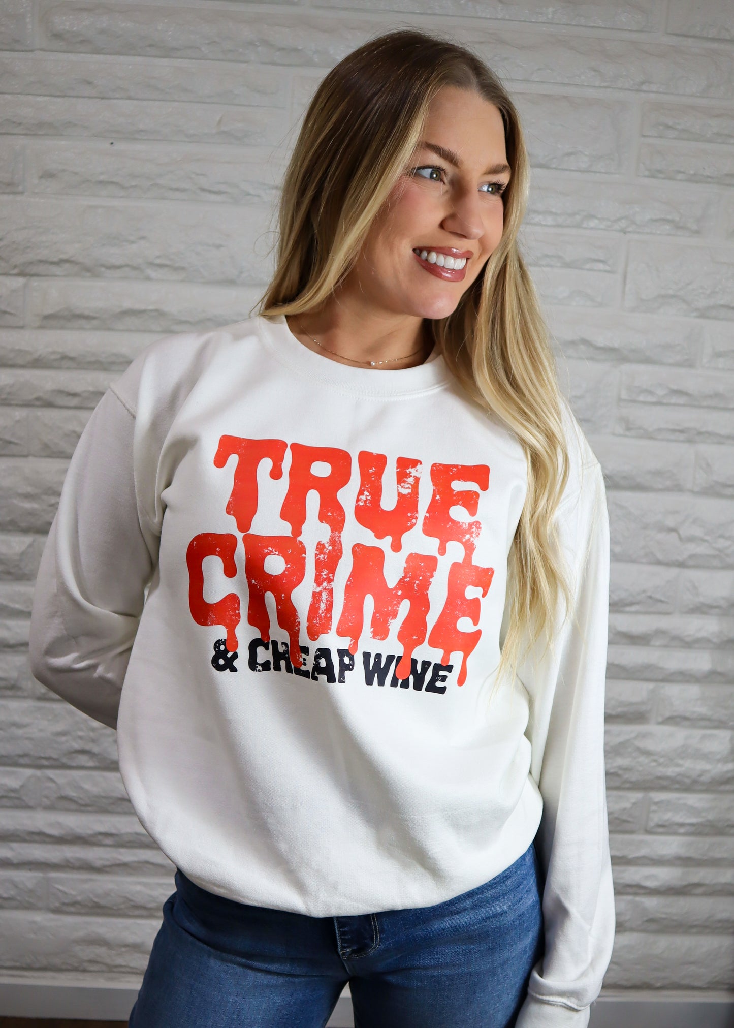 True Crime & Cheap Wine Sweatshirt
