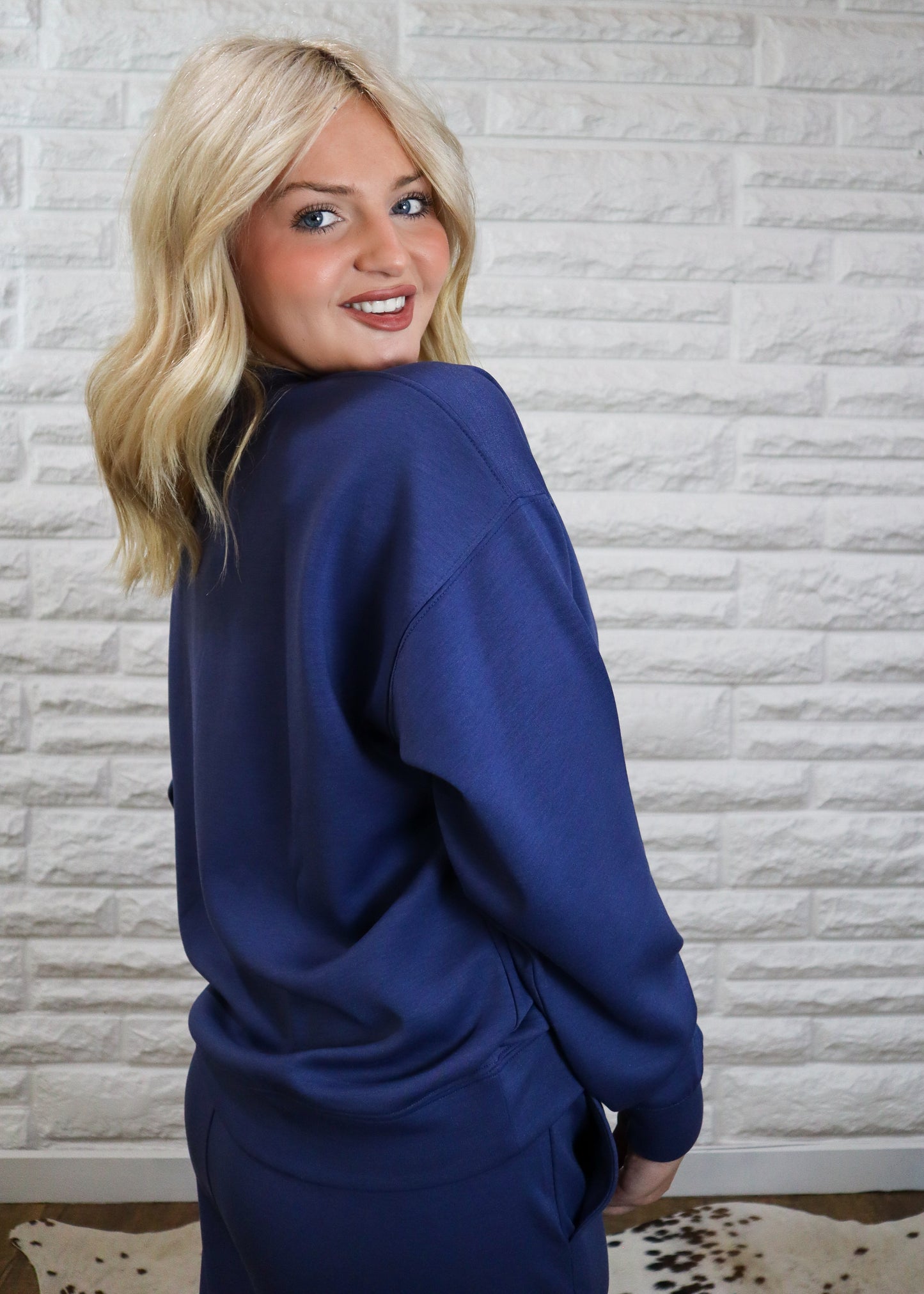 Cozy & Caffeinated Lounge Set - Indigo