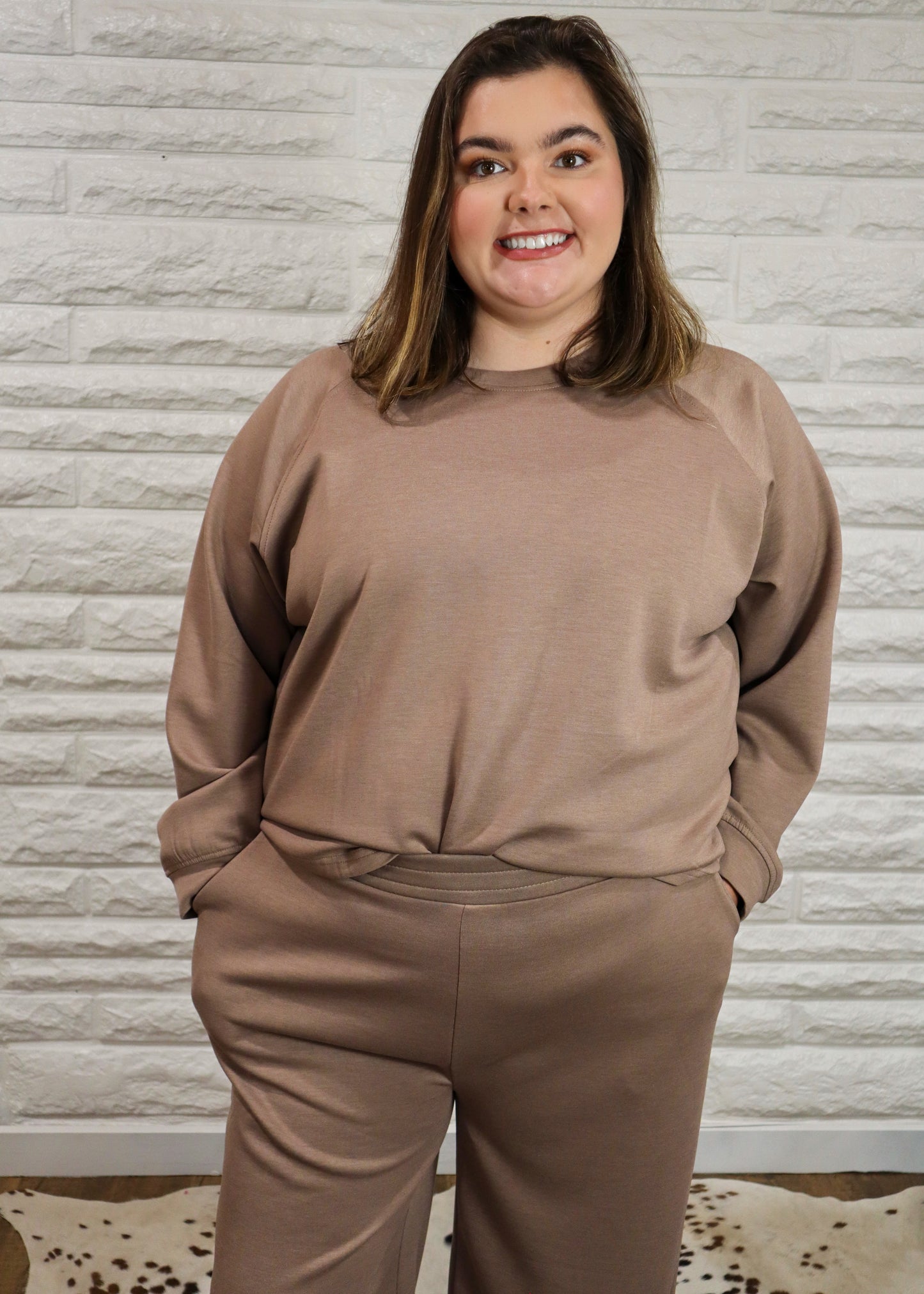 Cozy & Caffeinated Lounge Set - Cocoa