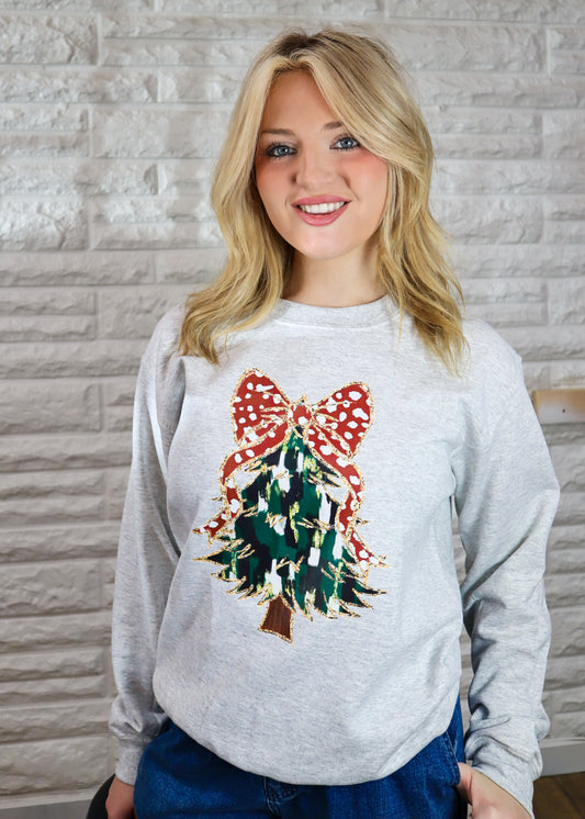 Polka Dot Pine Sweatshirt