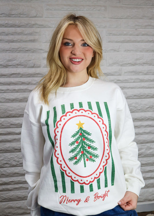 Merry And Bright Graphic Sweatshirt