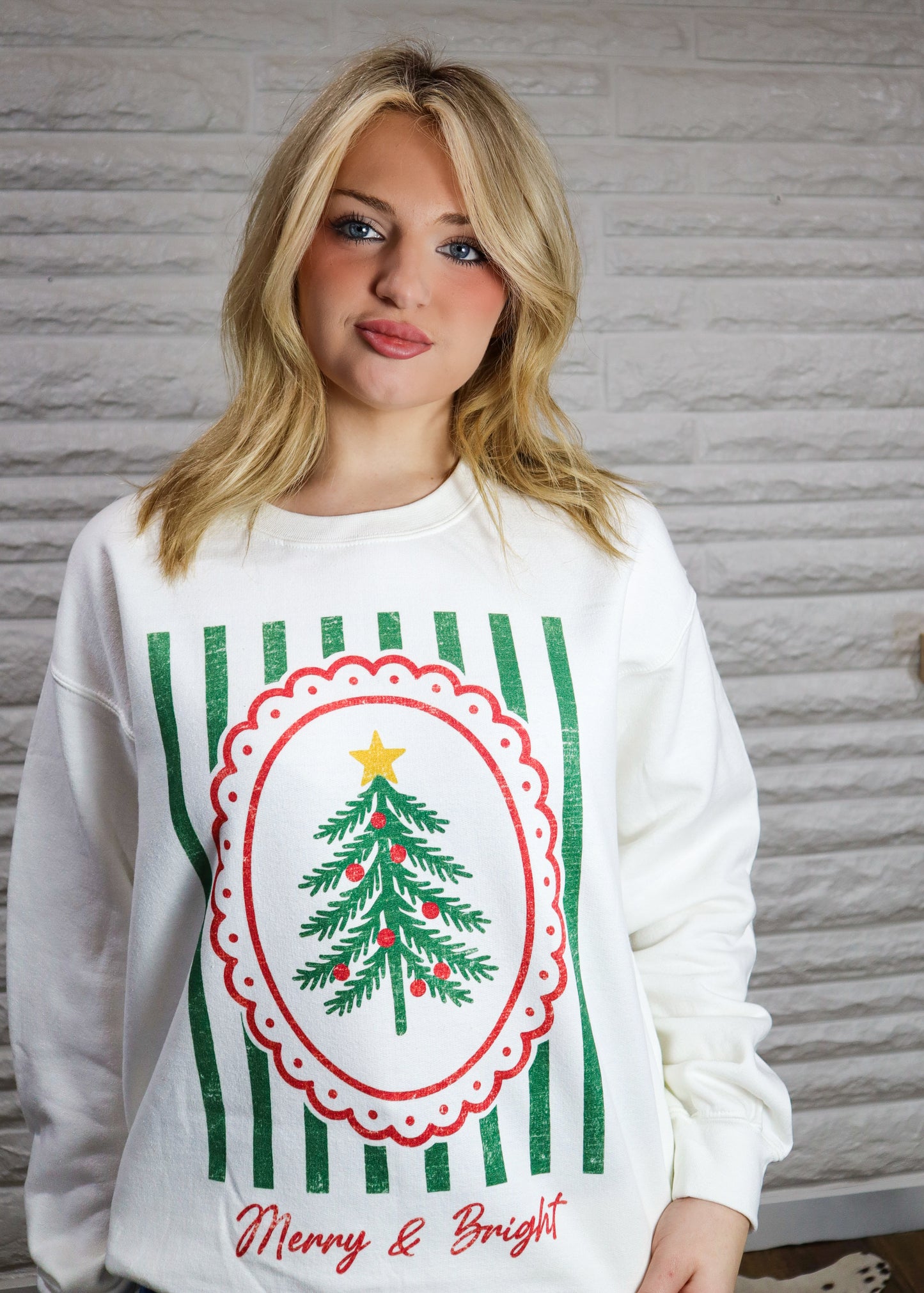 Merry And Bright Graphic Sweatshirt
