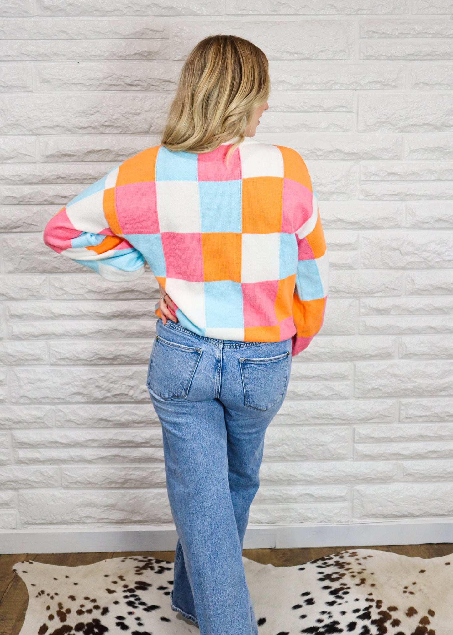 Winter Check Sweater