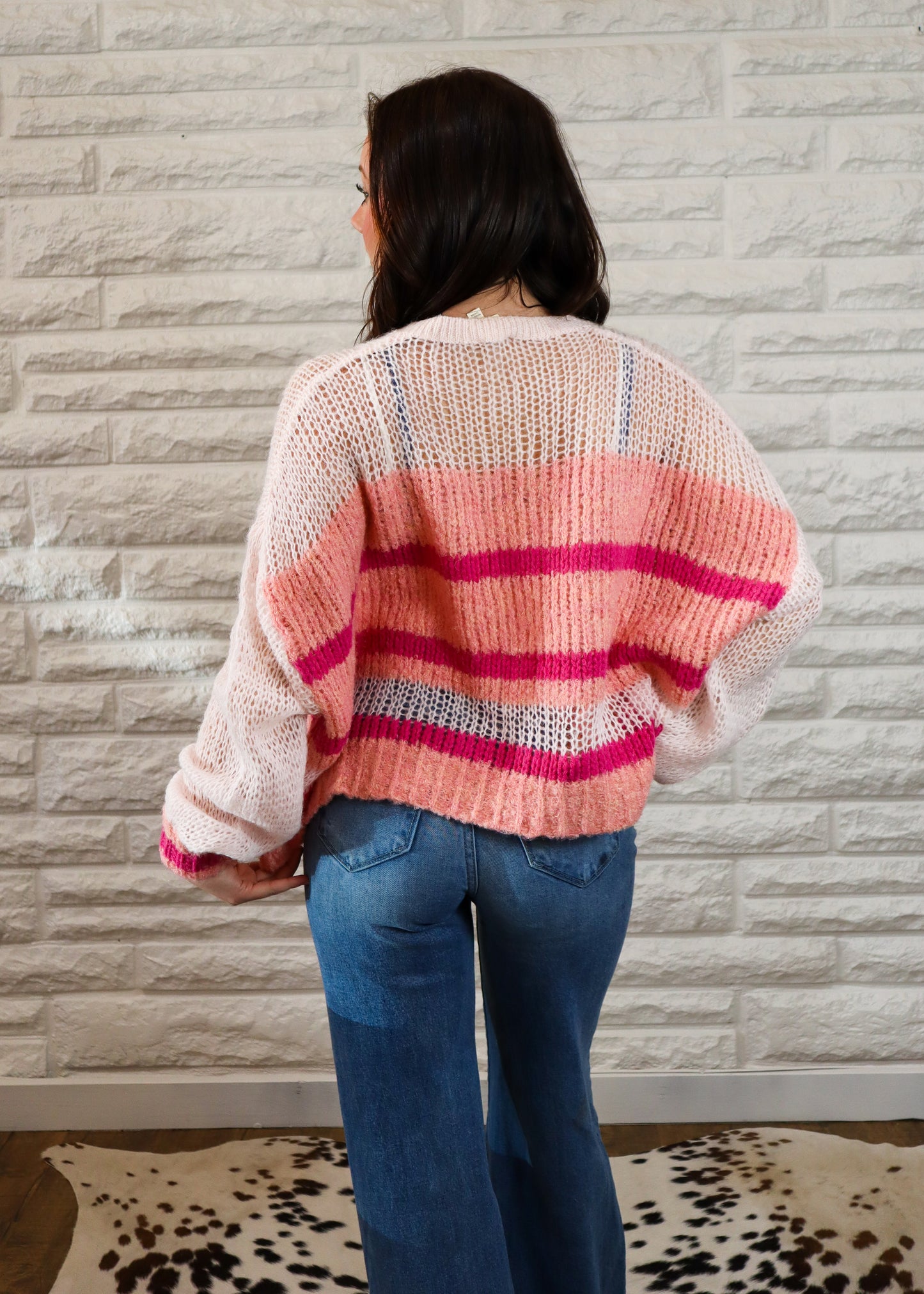 Hey Heartbreaker Striped Sweater
