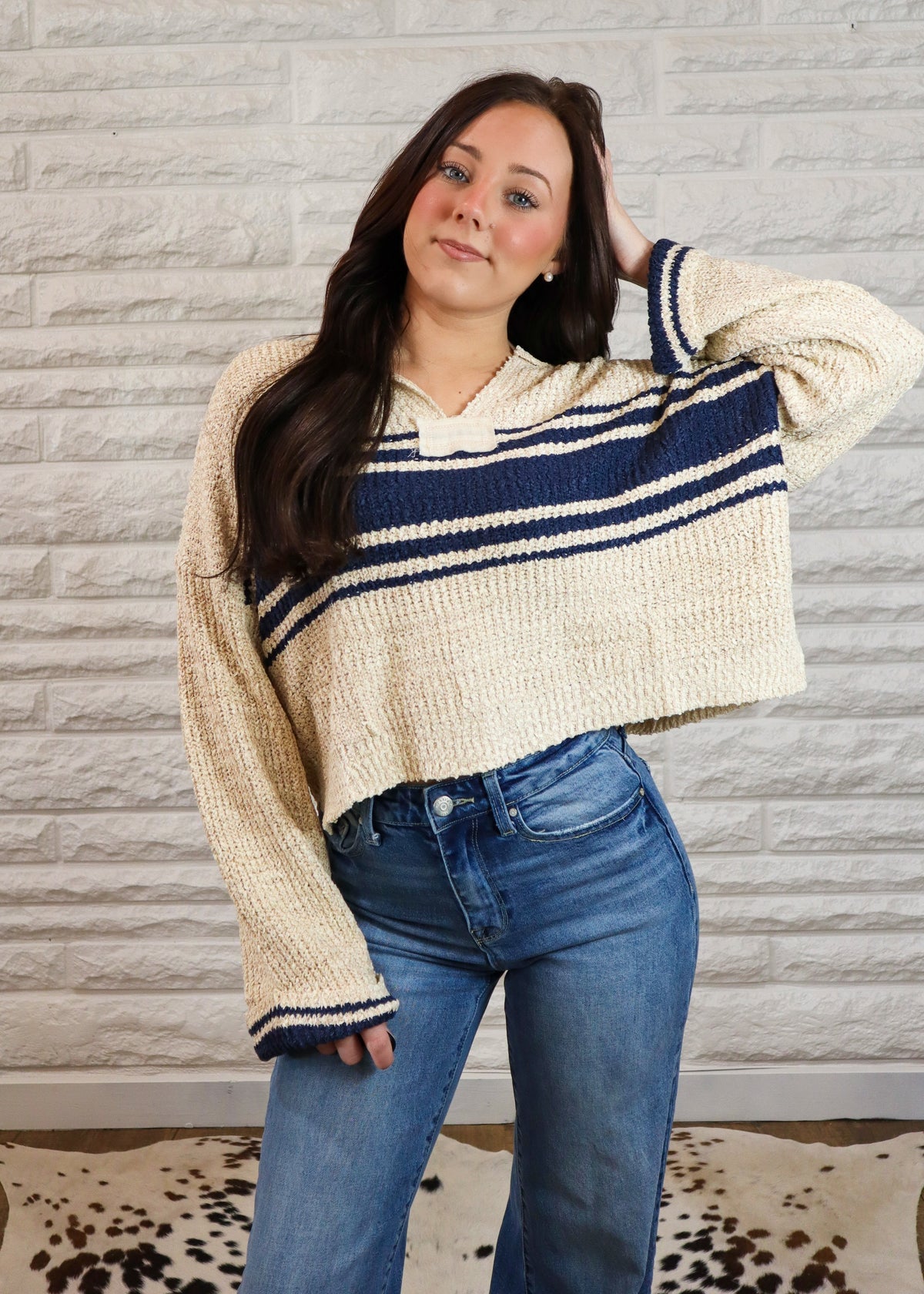 Calm & Collected Striped Sweater