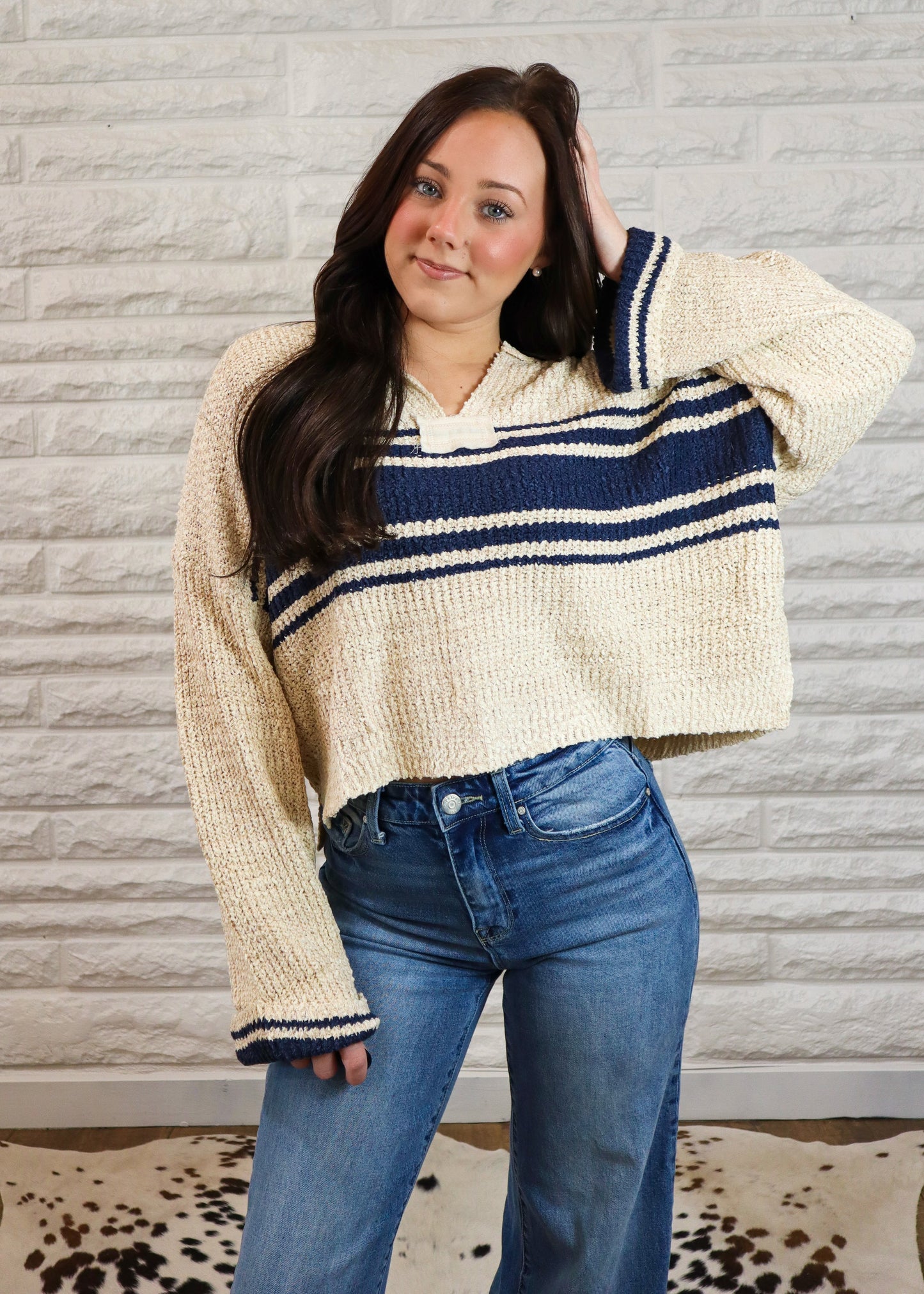 Calm & Collected Striped Sweater