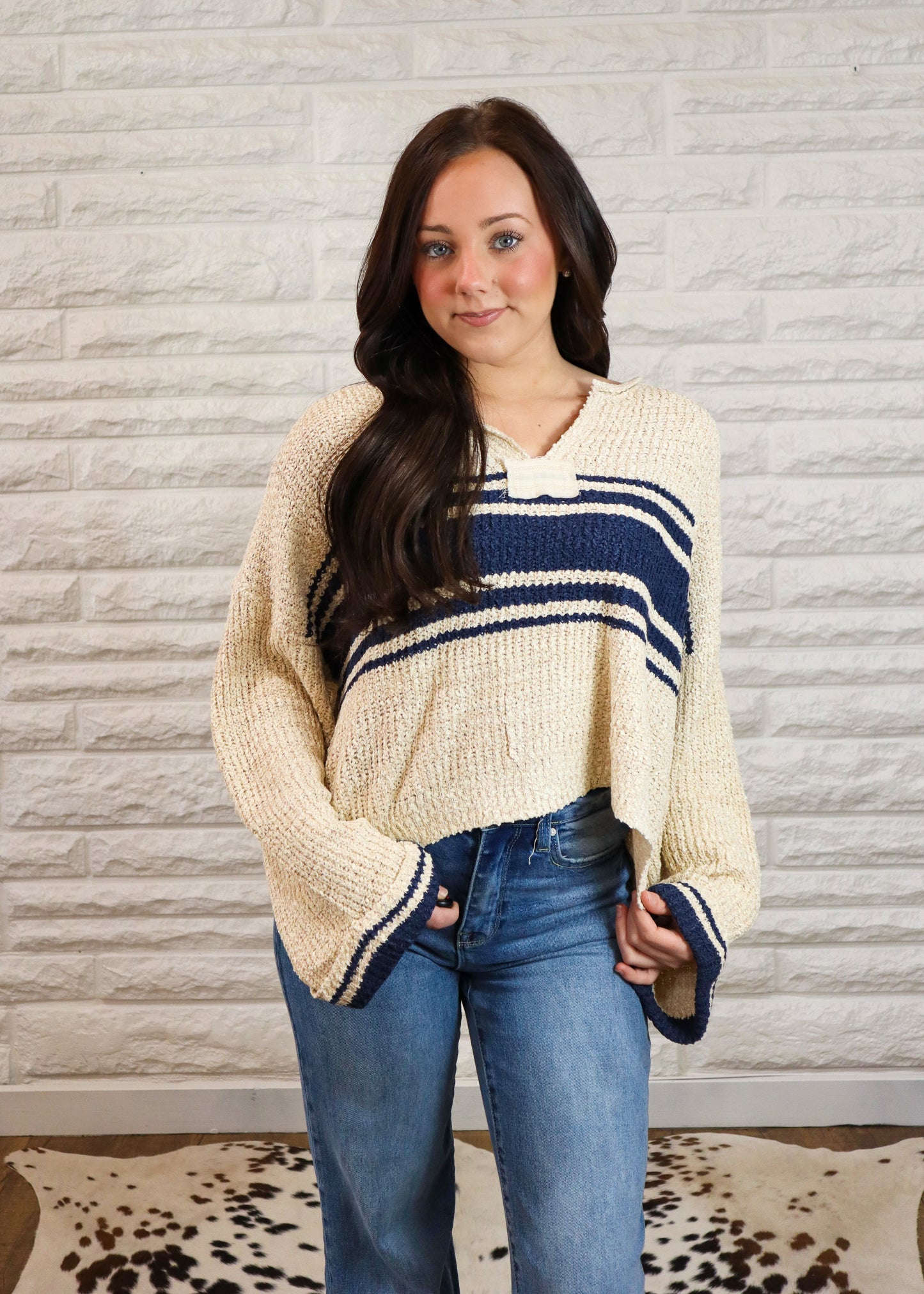Calm & Collected Striped Sweater